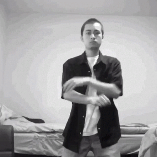 Willy In Black And White Dance Milly Rock GIF