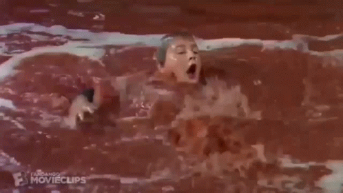 Willy Wonka Chocolate River GIF