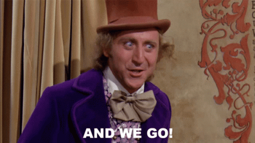 Willy Wonka And We Go GIF