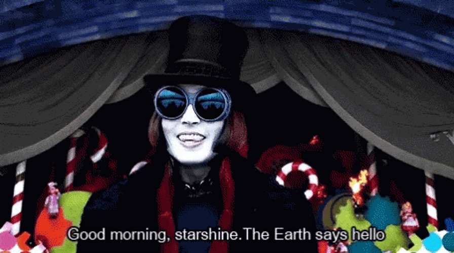 Willy Wonka Good Morning Starshine GIF