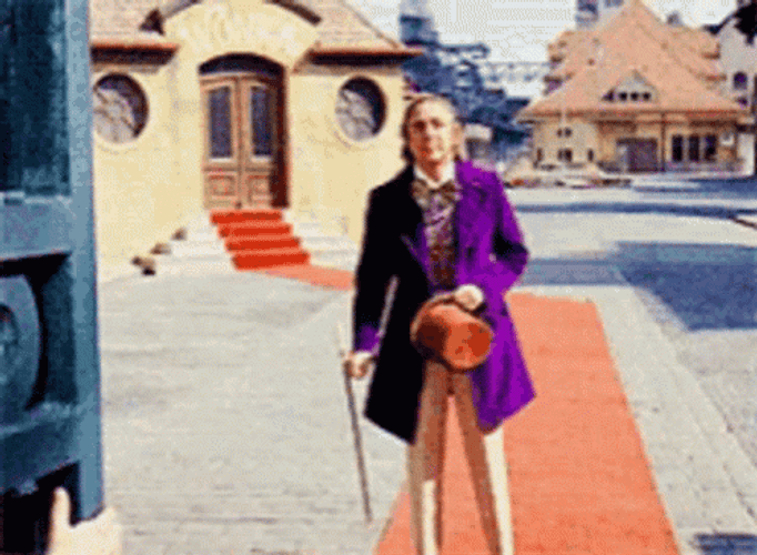 Willy Wonka Rolling GIF
