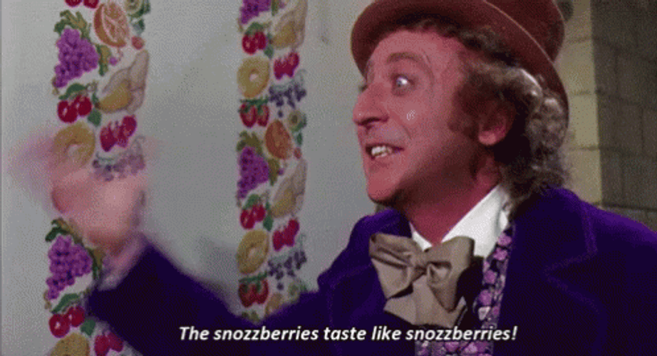 Willy Wonka Snozzberies GIF