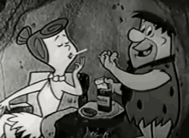 Wilma Flintstones Smoking GIF