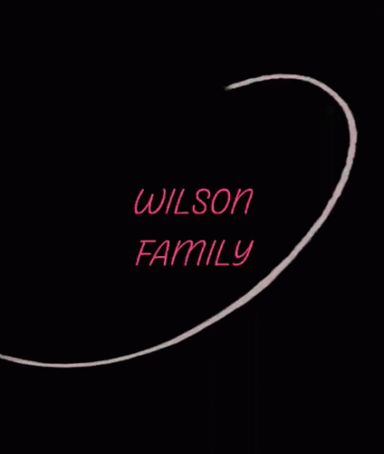 Wilson Family Minimalist Heart Graphics Art GIF