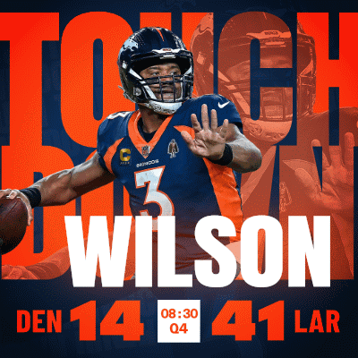 Wilson Touch Down The Denver Broncos GIF