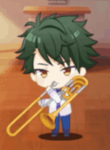 Wind Boys Akane Playing Sad Trombone GIF