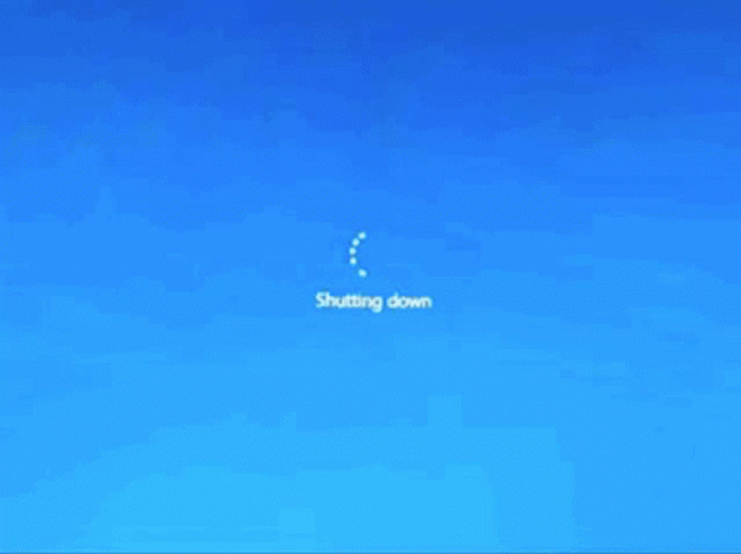 Windows Shut It Down GIF