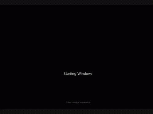 Windows Starting Screen With Microsoft Logo GIF