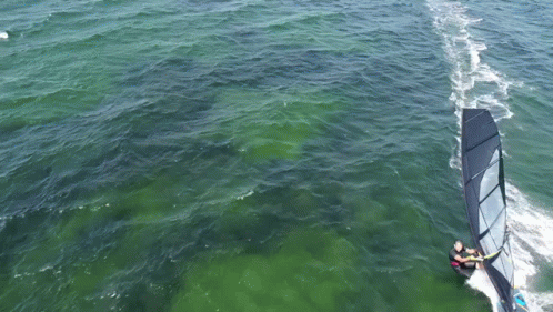 Windsurfing Sport Drone Shot GIF