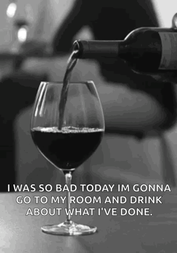 Wine Bottle Poured Into Glass