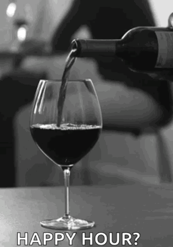 Wine Bottle Pouring Into Glass GIF