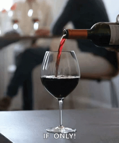 Wine Bottle Pouring Into Glass GIF