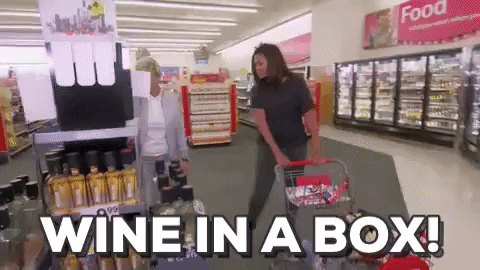 Wine In A Box Michelle Obama GIF