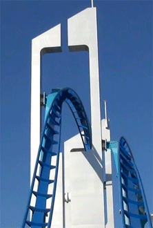 Winged Roller Coaster Cedar Point GIF