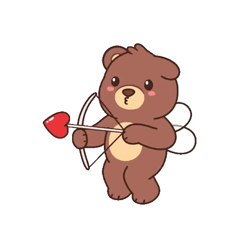 Wings Bear With Heart and Bow