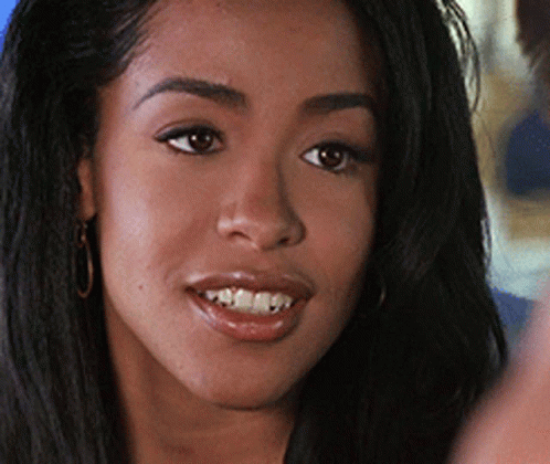 Winking Gorgeous Aaliyah GIF