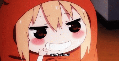 Winking Umaru Chan GIF