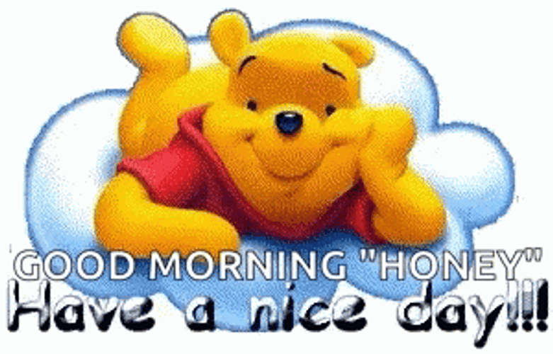 Winking Winnie The Pooh Good Morning Honey GIF