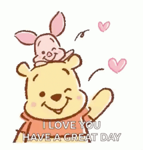 Winnie Piglet Have A Great Day GIF