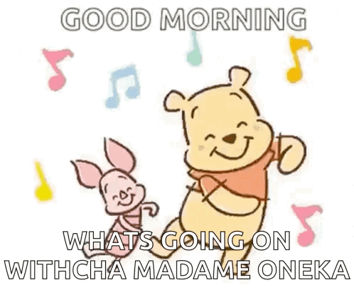 Winnie the Pooh and Piglet Dancing