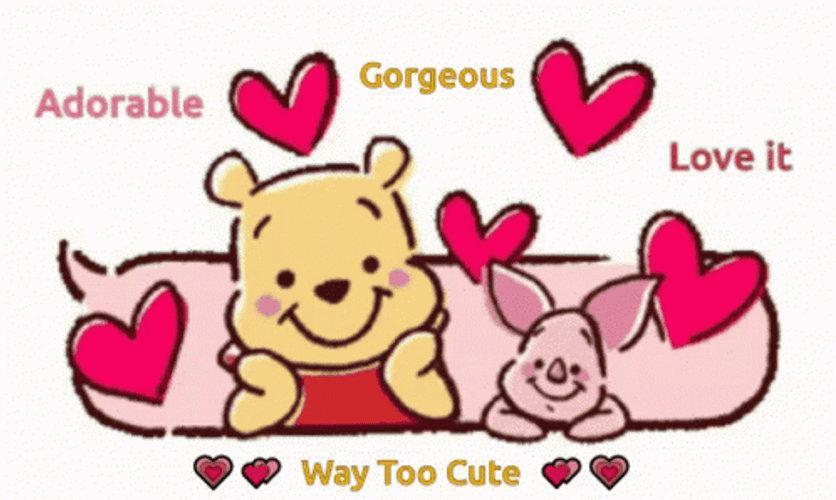 Winnie The Pooh And Piglet Gorgeous GIF