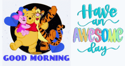 Winnie The Pooh Animated Good Morning Monday GIF