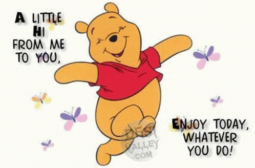 Winnie The Pooh Enjoy Today GIF