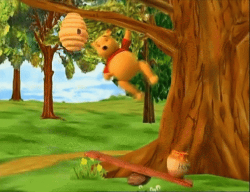 Winnie The Pooh Fall Out GIF