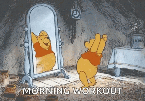 Winnie The Pooh Morning Fit GIF