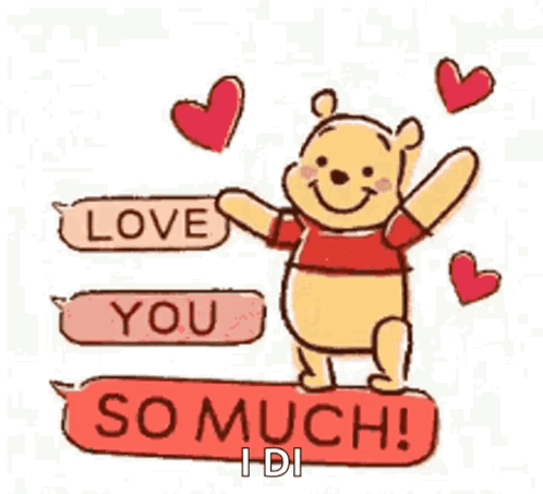 Winnie the Pooh Next to Love You Sign