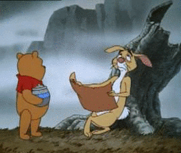 Winnie The Pooh Rabbit And Map GIF