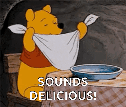 Winnie the Pooh Saying Sounds Delicious
