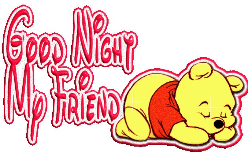 Winnie The Pooh Sleeping Good Night Friends GIF