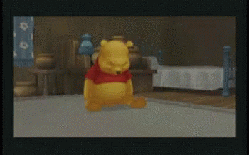 Winnie The Pooh Standing In Room GIF