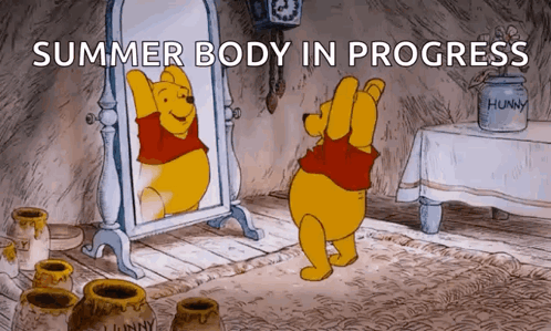 Winnie The Pooh Summer Body In Progress GIF