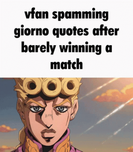 Winning Match Giorno Giovanna GIF