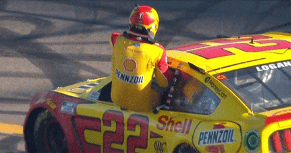 Winning With This Race Car GIF