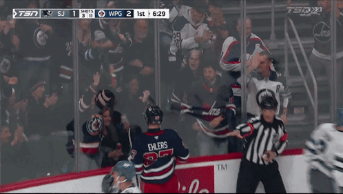 Winnipeg Jets vs Calgary Canucks Hockey Game