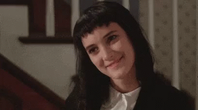 Winona Ryder Lydia Deetz Cute Smile GIF