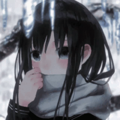 Winter Girl Discord Anime Pfp GIF