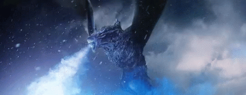 Winter Is Coming Viserion The Ice Dragon GIF