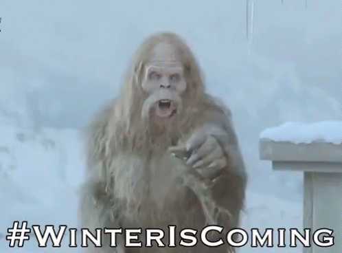 Big Foot Winter Is Coming GIF