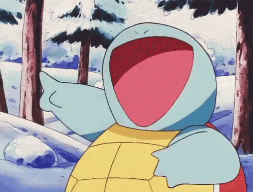 Winter Pokemon Chritmas Squirtle Laughing GIF
