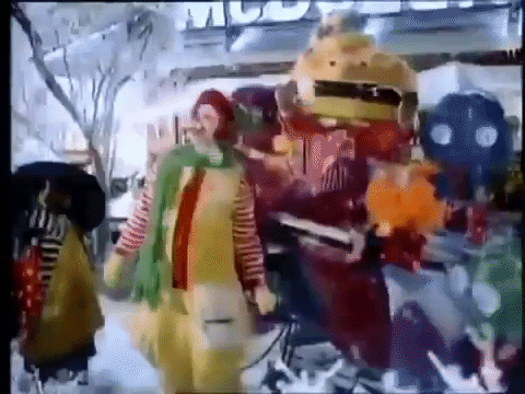Winter Ronald Mcdonald GIF