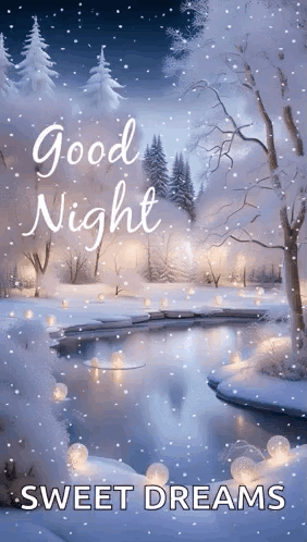 Winter Season Goodnight Sweet Dreams GIF