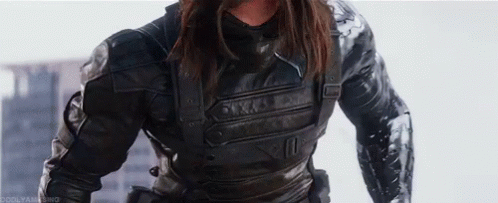 Winter Soldier Bucky Barnes Masked Face GIF