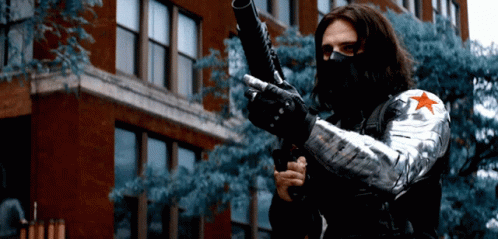 Winter Soldier Bucky Barnes Battle GIF