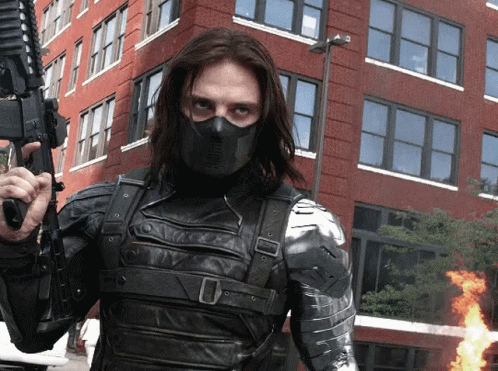 Winter Soldier Bucky Barnes Fighting GIF