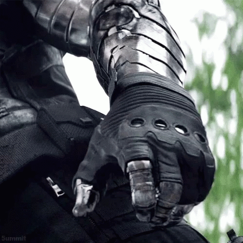 Winter Soldier Bucky Barnes Geared Up GIF