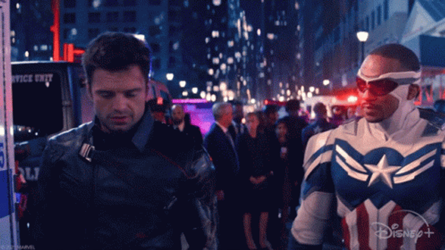 Winter Soldier Bucky Barnes Strikes Back GIF